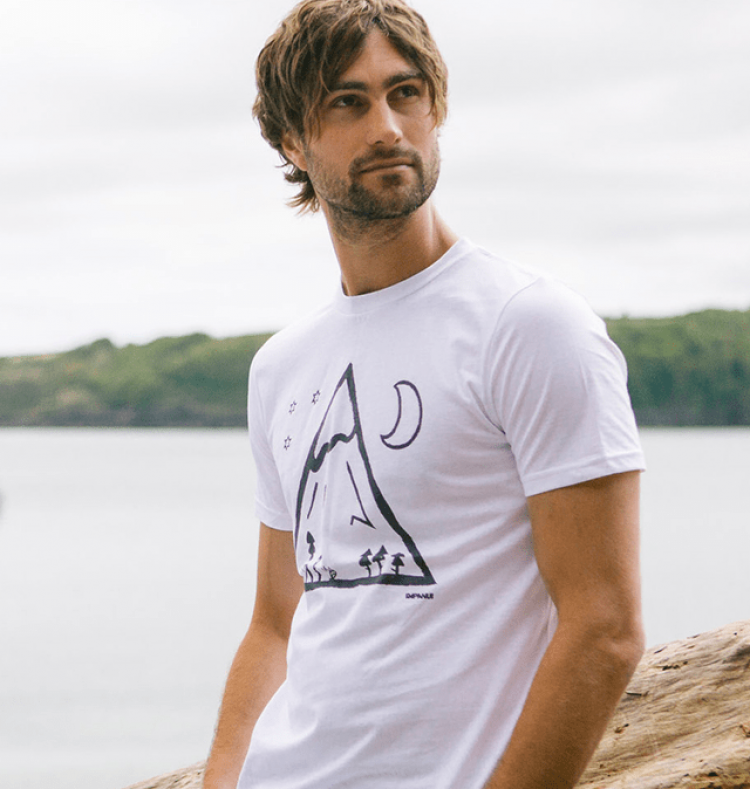 Camping T-shirt Side View