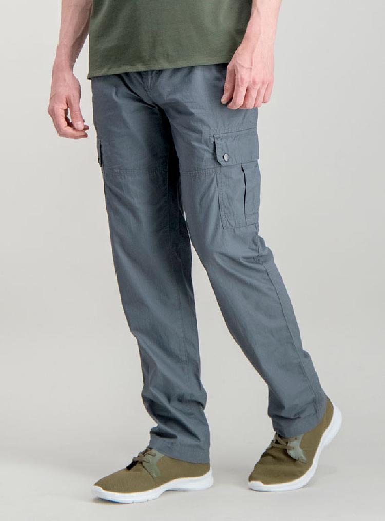 Charcoal Grey Straight Leg Cargos