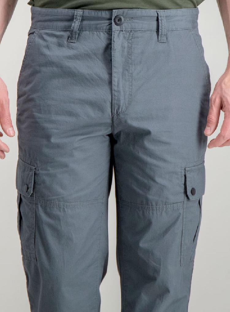 Charcoal Grey Straight Leg Cargos