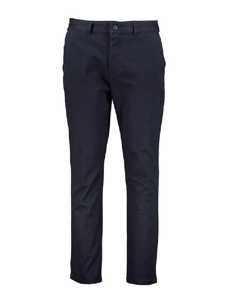Navy Blue Slim Fit Chinos With Stretch
