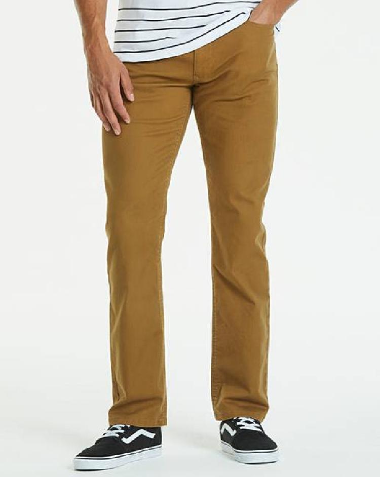 Jacamo Tobacco Straight Gaberdine Jeans