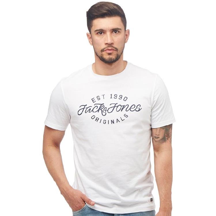 JACK AND JONES Mens Finish T-Shirt White