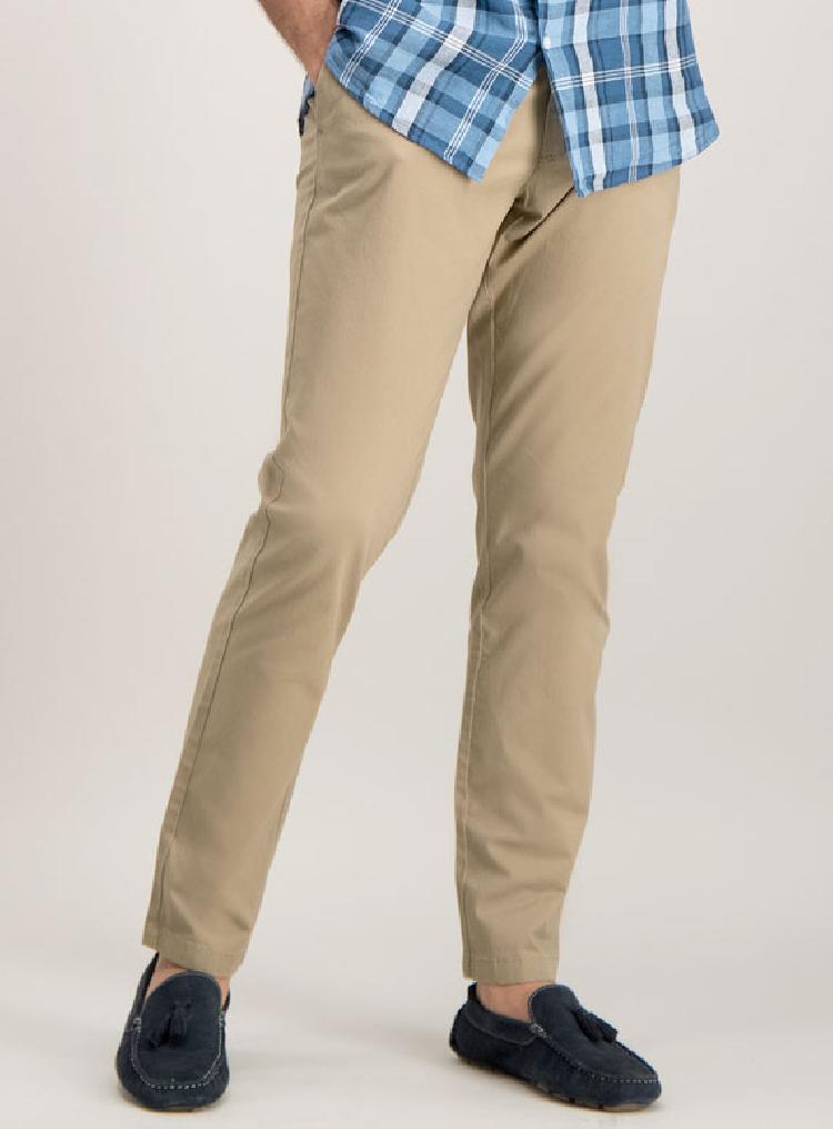 Stone Belted Slim Fit Chino With Stretch