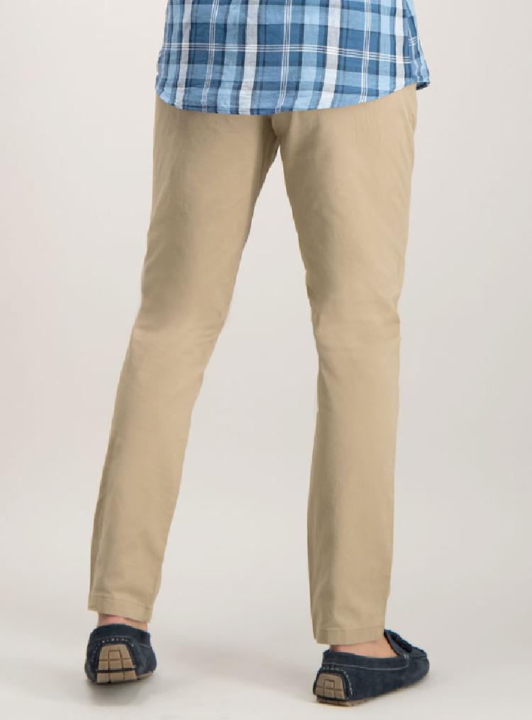 Stone Belted Slim Fit Chino With Stretch