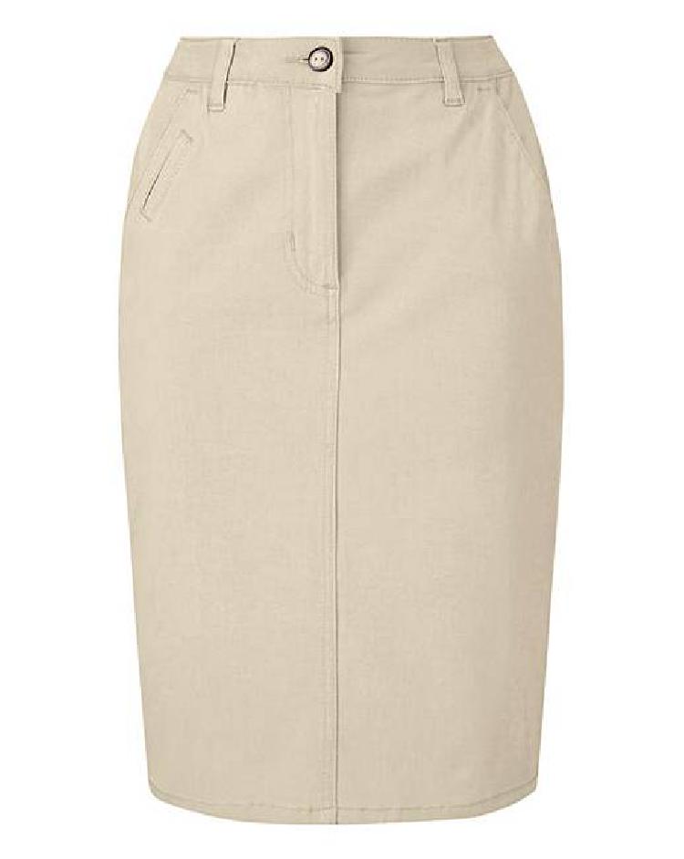 Stretch Chino Skirt No Model